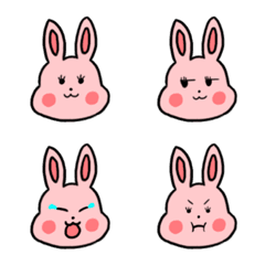 [LINE絵文字] My family also have Bunny Female Emojiの画像
