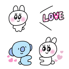 [LINE絵文字] couple koala rabbitの画像