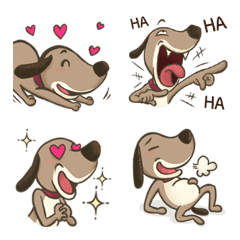 [LINE絵文字] Doggy Dog Emoji so cuteの画像