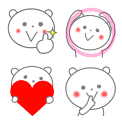 ほんわかしろくまさん2の絵文字メイン画像