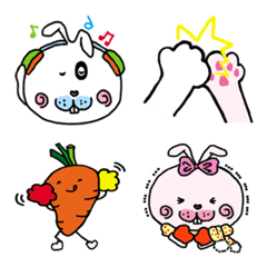 [LINE絵文字] Pu zi rabbit EMOJIの画像