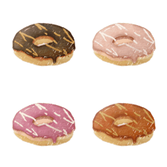 [LINE絵文字] Delicious  Donut : Iの画像