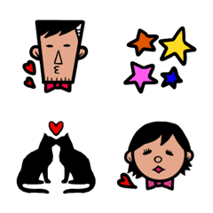 使いやすい！カップル絵文字の絵文字メイン画像