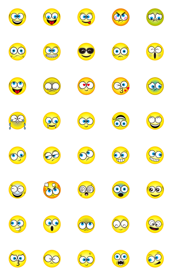 [LINE絵文字]FACE YELLOWの画像一覧