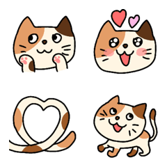 [LINE絵文字] みけねこ表情/つながる絵文字の画像