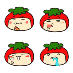 [LINE絵文字] Fat Tomato Stickerの画像