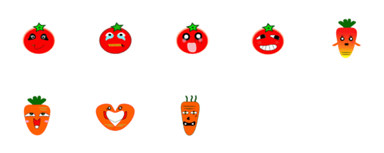 [LINE絵文字]Red vegetable brotherの画像一覧