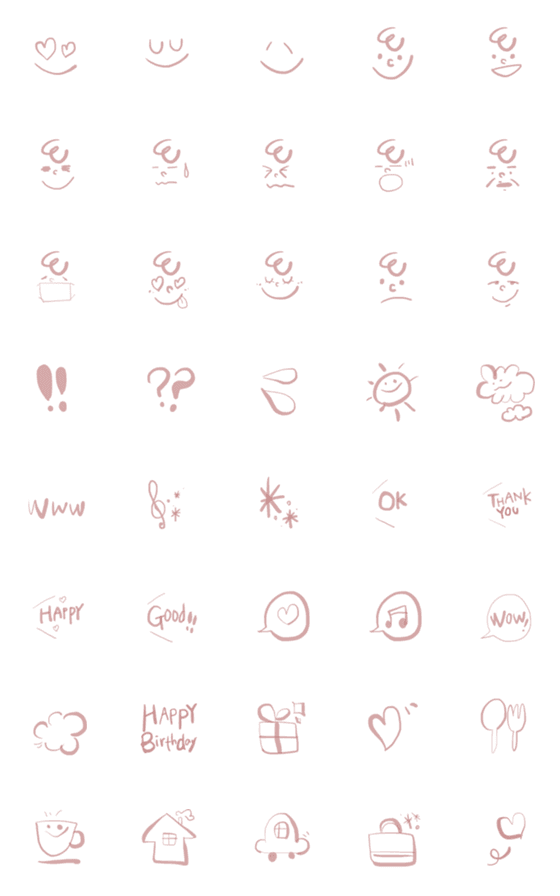 [LINE絵文字]大人シンプル sakuraの画像一覧