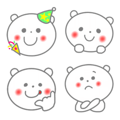 ほんわかしろくまさん3の絵文字メイン画像