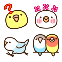 [LINE絵文字] インコ気まぐれ 鳥いっぱいの画像