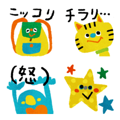 [LINE絵文字] 楽しい仲間たち絵文字の画像