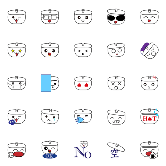 [LINE絵文字]pot story-(emoji)の画像一覧