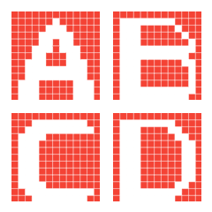 [LINE絵文字] Alphabet : Pixelateの画像