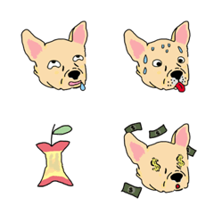 [LINE絵文字] French Bulldog faceの画像