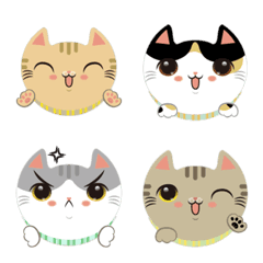 [LINE絵文字] I love CAT Faceの画像