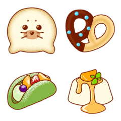 [LINE絵文字] Delicious and cute sweets！ 5の画像