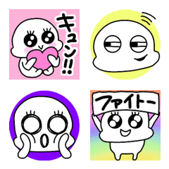 [LINE絵文字] カラフル背景に面白人間❤️の画像