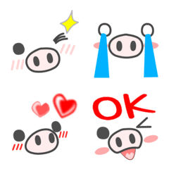 会話で使おう！シンプルで基本なブタさんの絵文字メイン画像