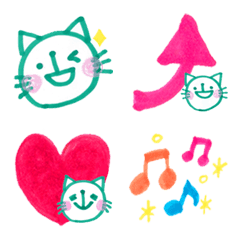 [LINE絵文字] まるねこ＆ふれんず絵文字 1の画像