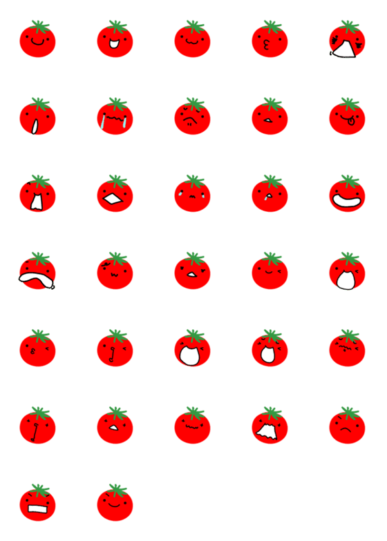 [LINE絵文字]とまとで きもちを つたえようの画像一覧