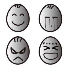 [LINE絵文字] egg headの画像