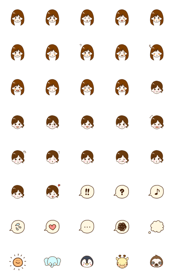 [LINE絵文字]まるめちゃんの画像一覧