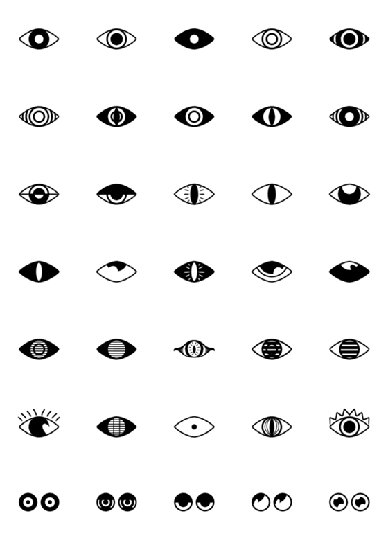 [LINE絵文字]THE EYEの画像一覧