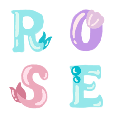 [LINE絵文字] Mermaid Font Emojiの画像