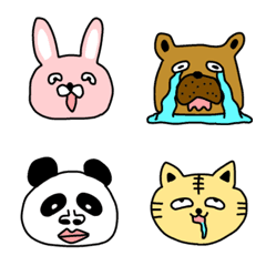 [LINE絵文字] キモイ動物達の絵文字の画像