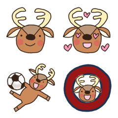 [LINE絵文字] サッカーの好きな鹿の画像