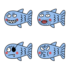 [LINE絵文字] Funny Fishの画像