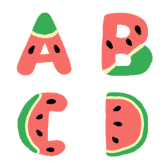 [LINE絵文字] Watermelon Emojiの画像