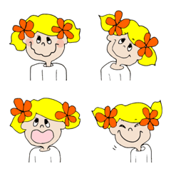 [LINE絵文字] little travelers "Milli" emojiの画像