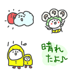 [LINE絵文字] 天気ちゃん絵文字！の画像