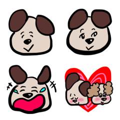 [LINE絵文字] inutarou dog's emojiの画像