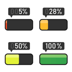 [LINE絵文字] Battery Statusの画像