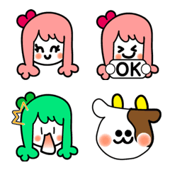 [LINE絵文字] なないろちゃん2★絵文字の画像