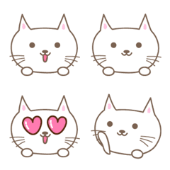 [LINE絵文字] 大人かわいいネコの絵文字 cat emojiの画像