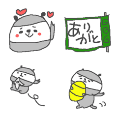 [LINE絵文字] 忍者パンダ絵文字の画像