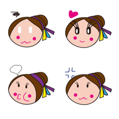 [LINE絵文字] Ballet girl faceの画像