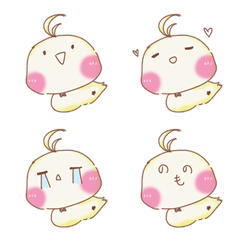 [LINE絵文字] シラサギの画像