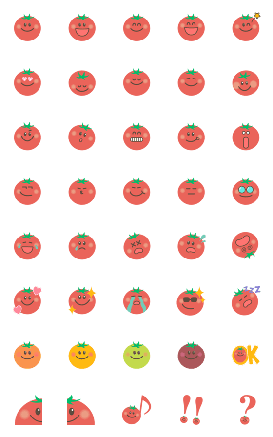 [LINE絵文字]ミニトマトの画像一覧