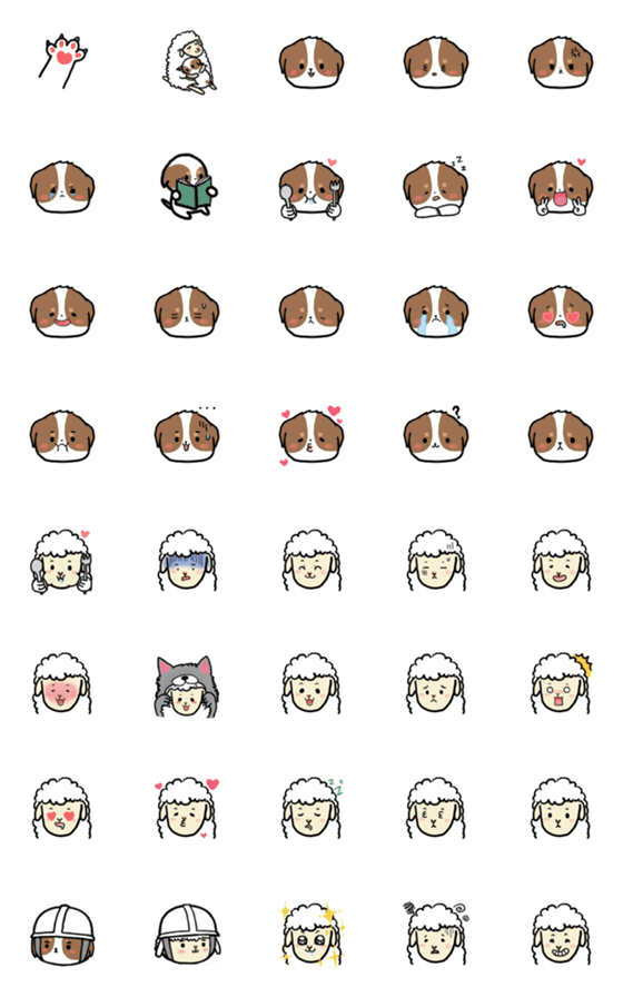 [LINE絵文字]Rich＆Mr.Sheepの画像一覧