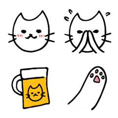 [LINE絵文字] ゆるねこ絵文字の画像