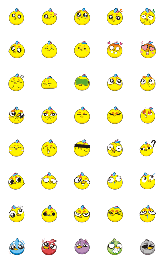 [LINE絵文字]money chick - Happy life stickerの画像一覧