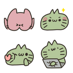double green's cat emojiの絵文字メイン画像