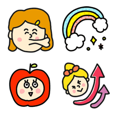 [LINE絵文字] 欲張りミックス絵文字♡pocaママの画像