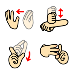 [LINE絵文字] 手話の絵文字 (vol.1)の画像