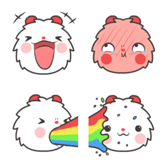[LINE絵文字] 楽しいネズミEmojiの画像