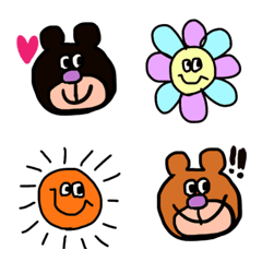 [LINE絵文字] bears life emojiの画像